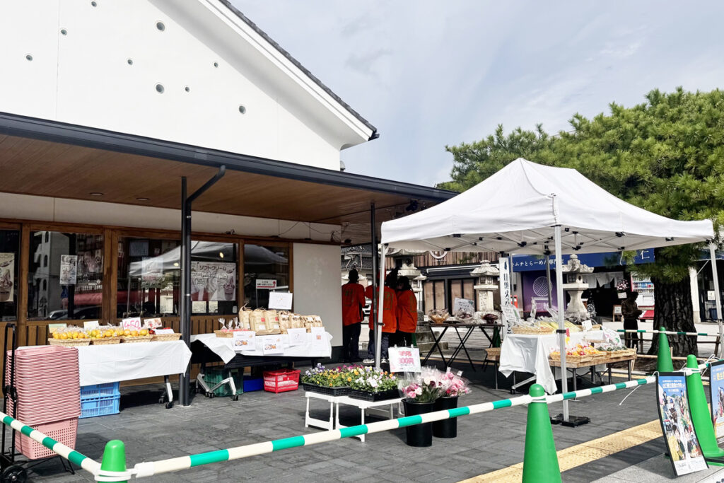 農大実習販売の様子