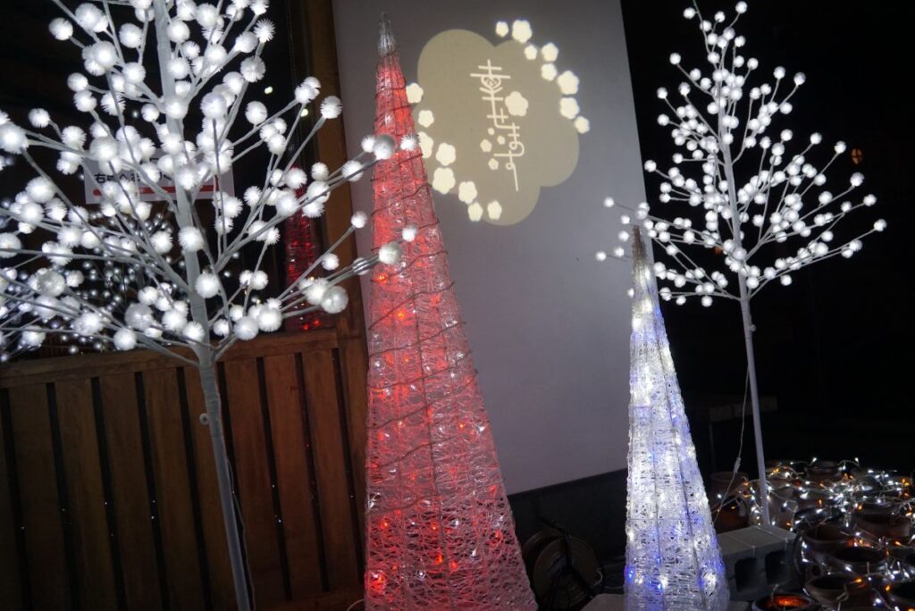 南テラスのイルミネーション