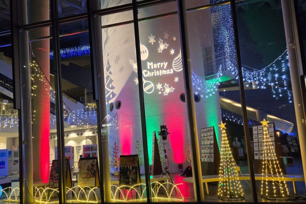 駅周辺のイルミネーション