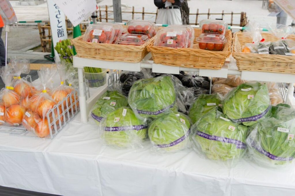 農大販売実習の様子