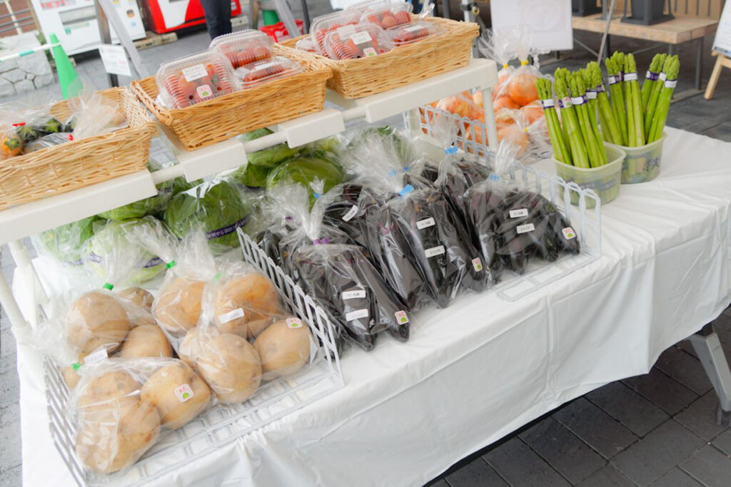 農大販売実習の様子