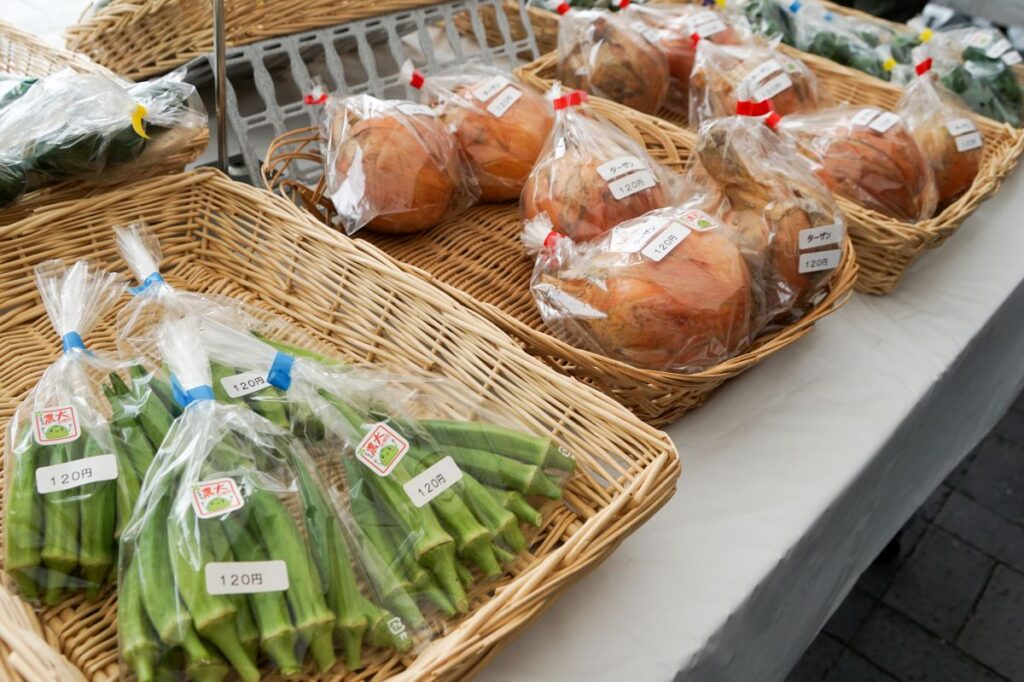農大販売実習の様子