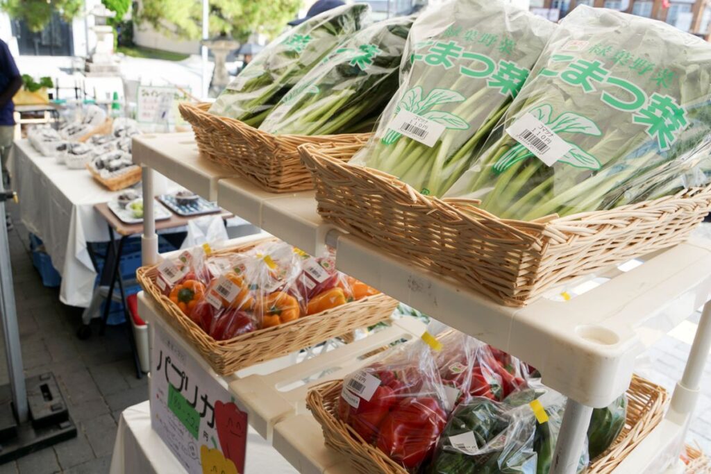 農大販売実習の様子